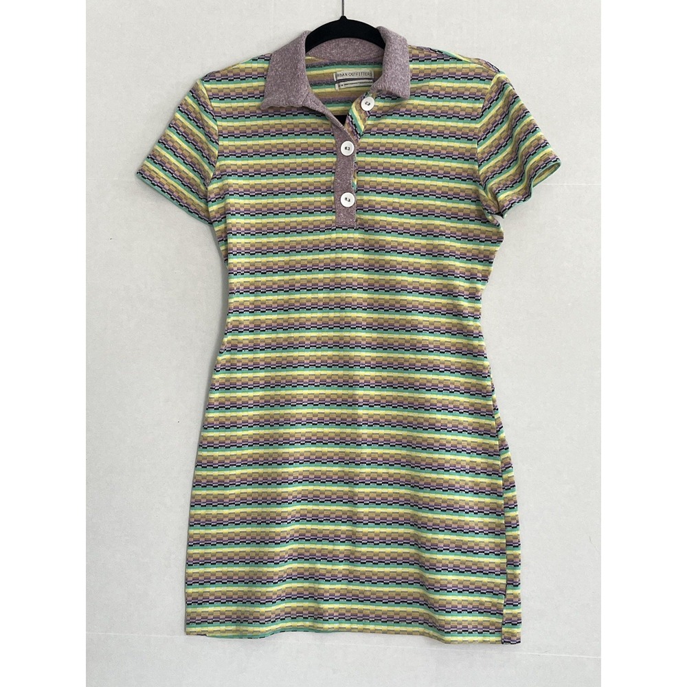 Urban Outfitters Polo Dress Size M Green Super Cute & Soft